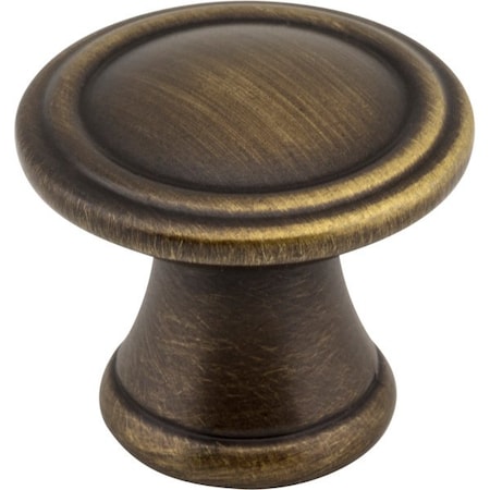 Jeffrey Alexander 1-3/16" Diameter Antique Brushed Satin Brass Cordova Cabinet Knob Z110-ABSB